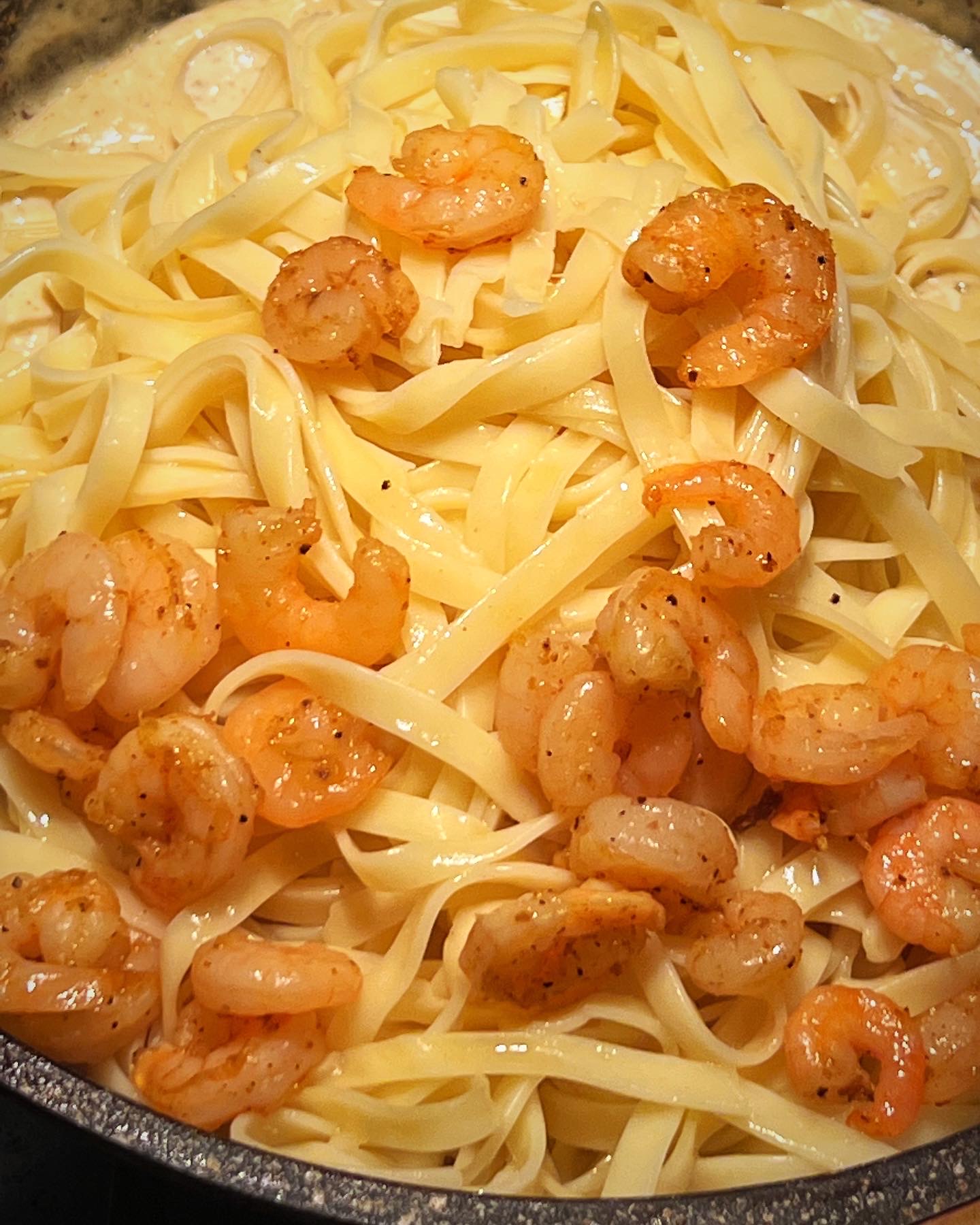 Add the shrimp